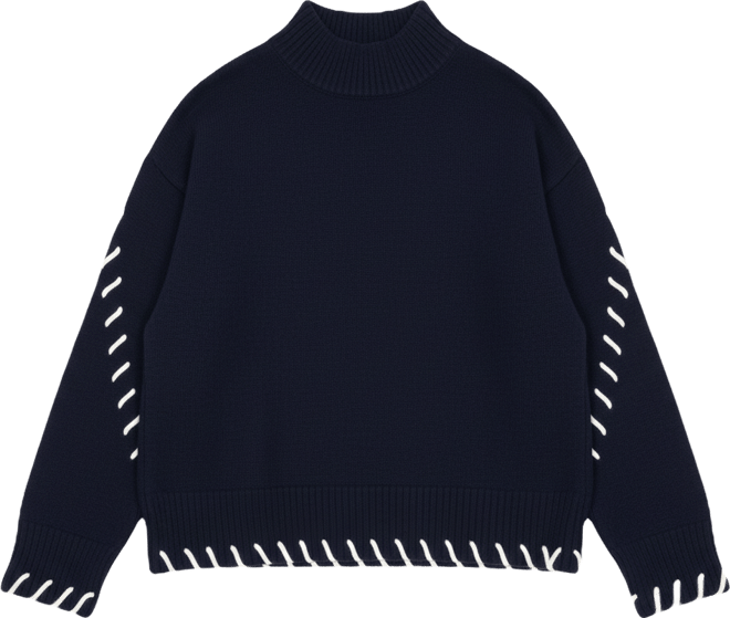 Women's Indah Contrast Stitch Oversized Sweater