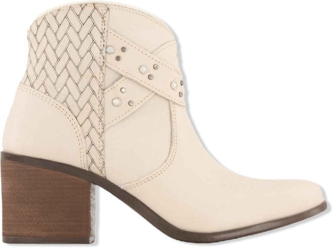 Women's Real Leather Side Zipper Booties