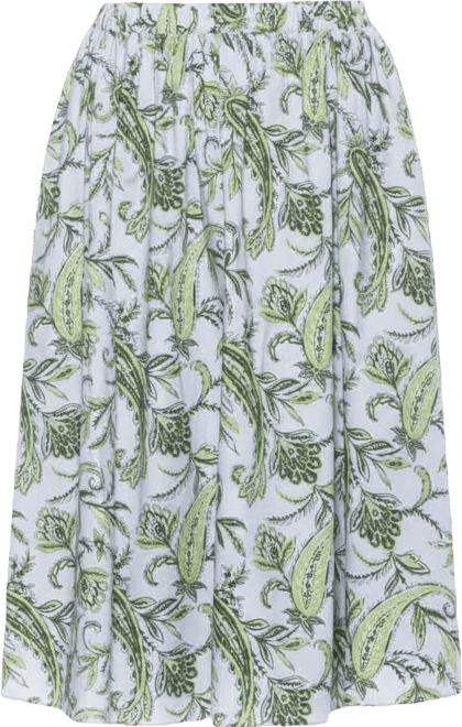 Women's Isla Elastic Waist Shirred Midi Skirt