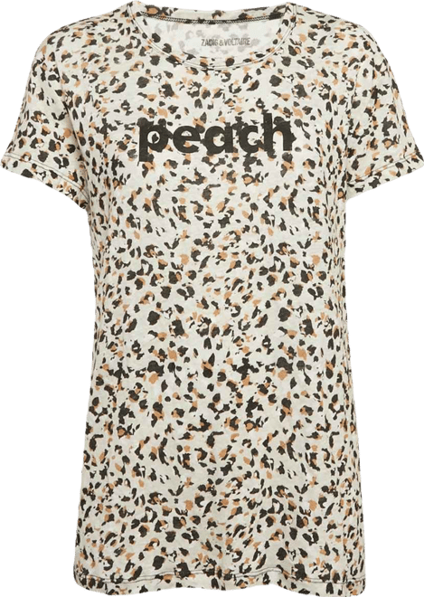 Women's Leopard Print Gauze Jersey T-Shirt