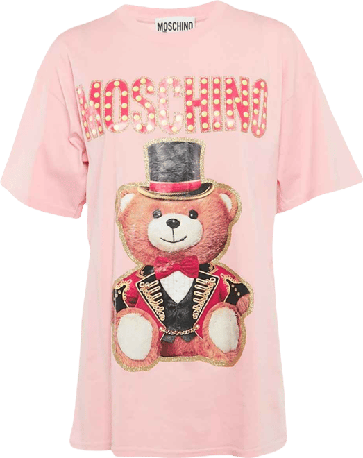 Women's Couture Glitter Teddy Applique Cotton T-Shirt