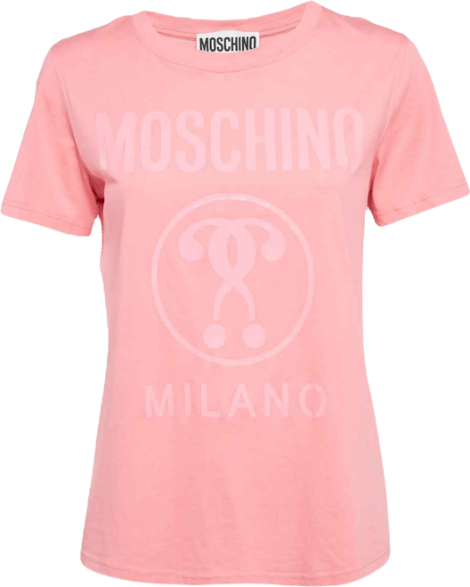 Women's Couture Pink Logo Print Jersey T-Shirt