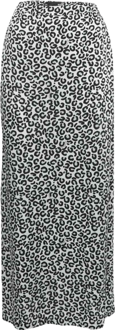 Women's Monogram Leopard Print Crepe Maxi
