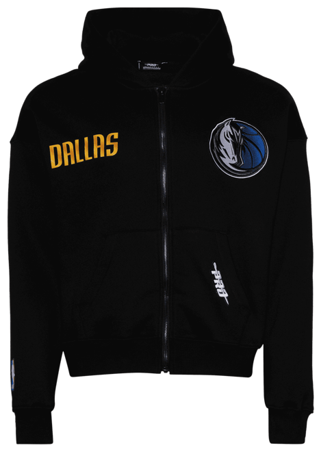 Pro Standard Mavericks Gold Hoops Pro Full-Zip Hoodie - Men's