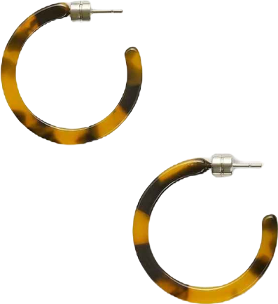 Wome's Mini Hoops in Classic Tortoise