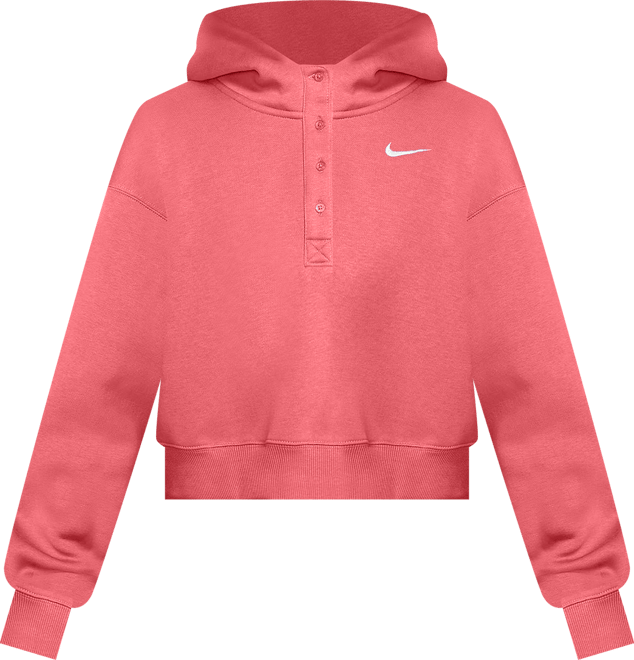 Nike Sportswear Phoenix Fleece Women's Oversized Cropped Henley Hoodie