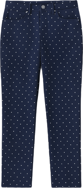 Nautica Women's Dot-Print Straight Ankle Pants