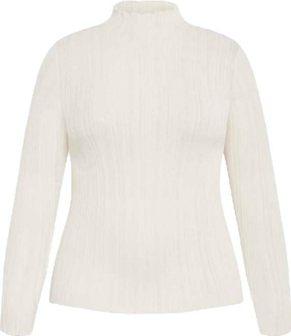 Plus Size Crinkle Knit Sweater