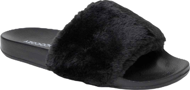 EcoCozy Women's Faux Shearling Slide Sandal
