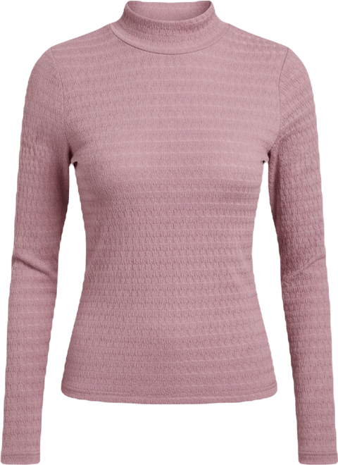 Women's Ripple Lace Mock Neck T-Shirt