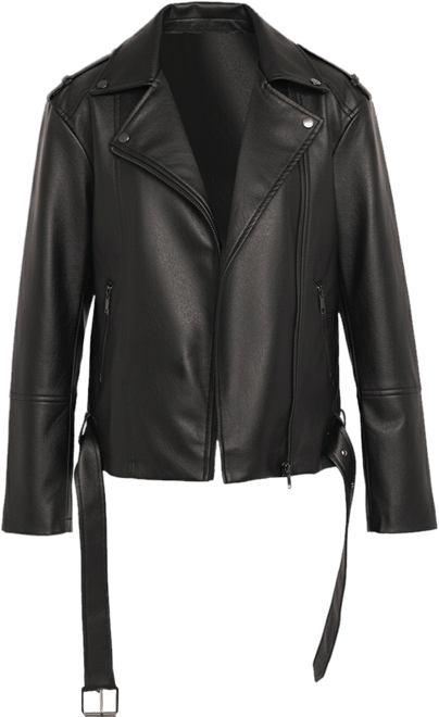 Women's Parsons Oversized Faux Leather Moto Jacket