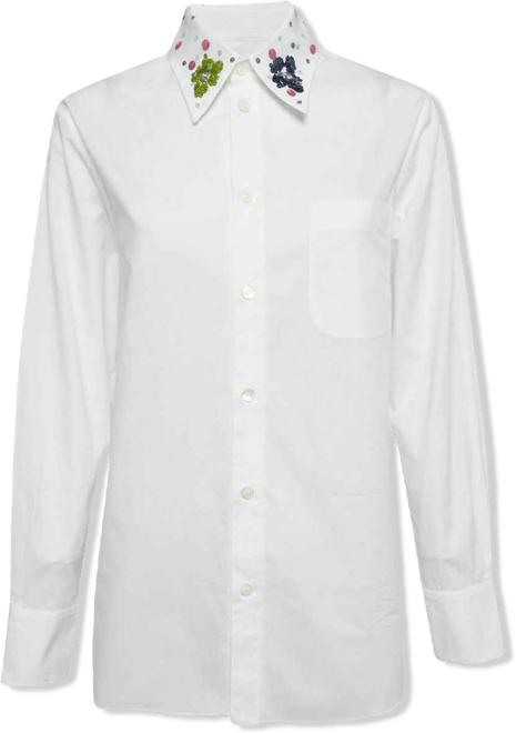 Women's Navy Blue Cotton Crew Neck Long Sleeve Sweatshirt