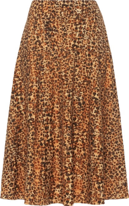 Women's Eres Flared Midi Skirt With Front Detail
