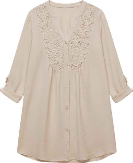 Women's Wild Fields Beige Mini Beach Dress