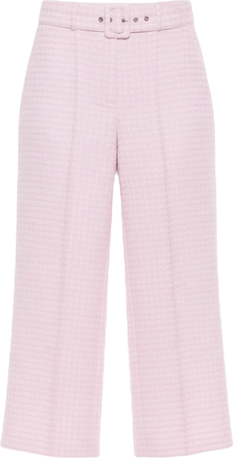 Women's Caden Tweed Belted Wide Leg Pants