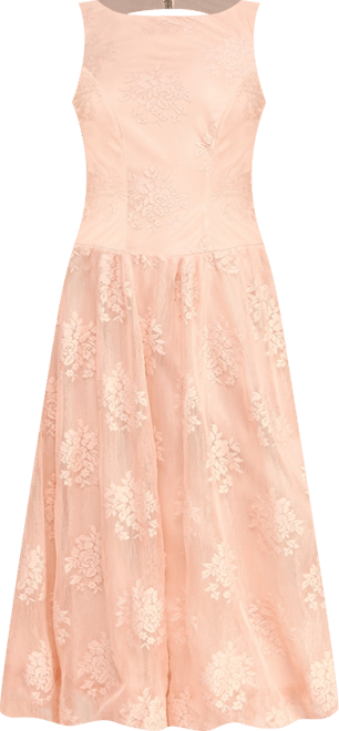 Juniors' Boat Neck Midi Dress