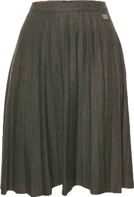 Women's Black Jersey Flared Mini Skirt