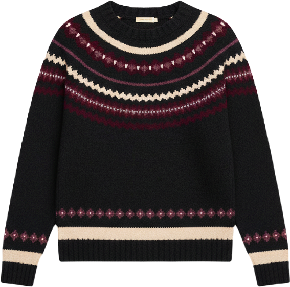 Women's Fair Isle Crew neck Sweater