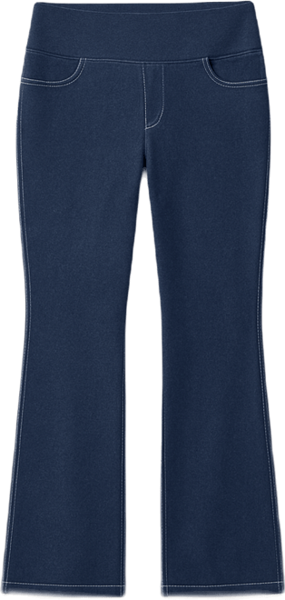 Women's Within Flex-Fit Pull-On Bootcut Gap-Free Stretch Denim Jeans