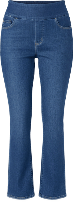Women's Within Flex-Fit Pull-On Bootcut Gap-Free Stretch Denim Jeans