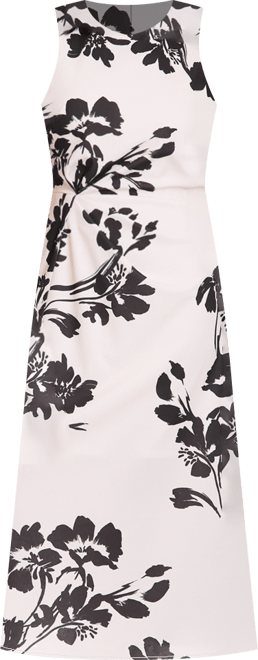 Women's Sleeveless Floral Printed Midi Dress