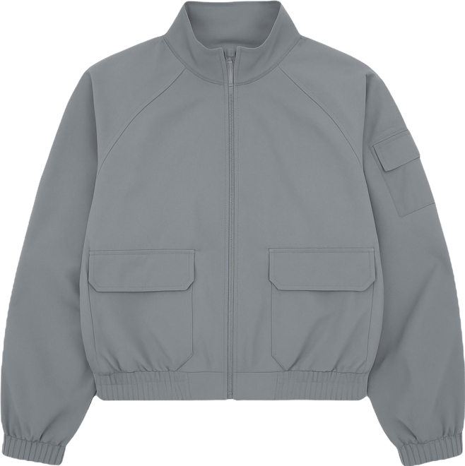 Women's Cargo Nylon Windbreaker Jacket