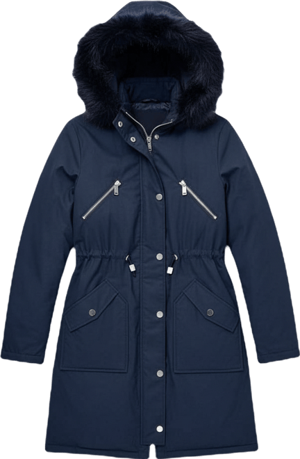 Women's Side-Snap Zip-Front Parka
