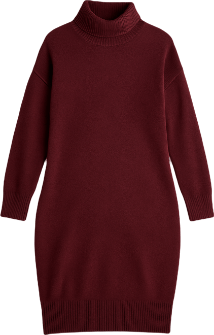 Maternity Motherhood Long Sleeve Turtleneck Sweater Tunic Dress