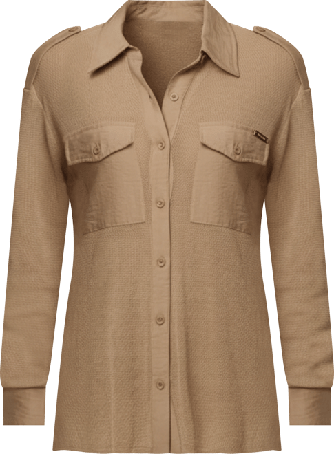 Women's Sway Sheer Button Up Top