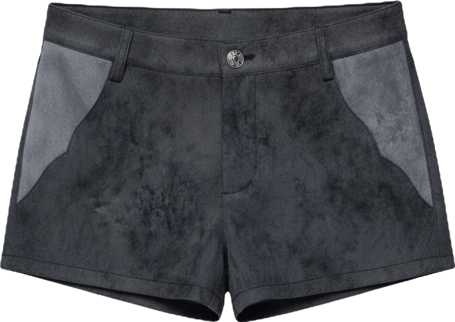 Women's Rhiley Contrast Faux Suede Micro Shorts