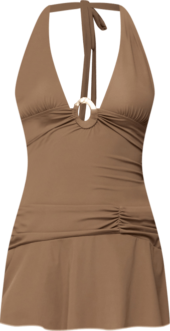 Women's Faye Drop Waist Halter Mini Dress