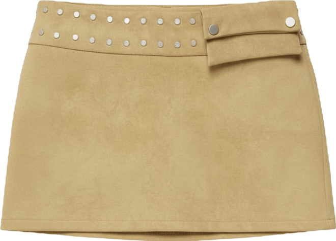 Women's Roney Stud Faux Suede Mini Skort