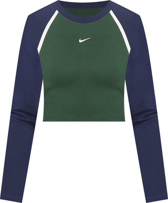 Nike Sportswear Crop top ajusté à manches longues pour femme