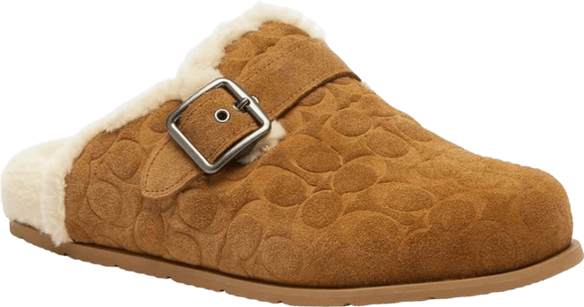 Men's Buckle Clog In Signature Slippers