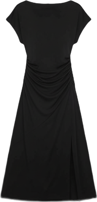 Women's Boat Neck Dolman Sleeve Dress