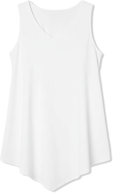 Women's V-Neck Pointed Front Tank