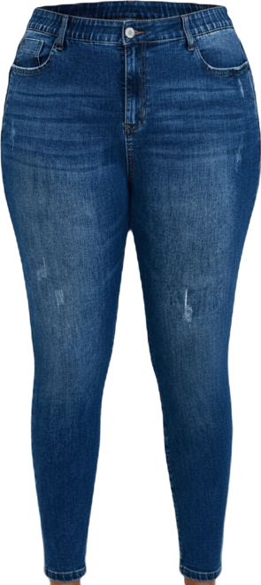 Women's Plus Size La Luna Zip Detail Skinny Jean