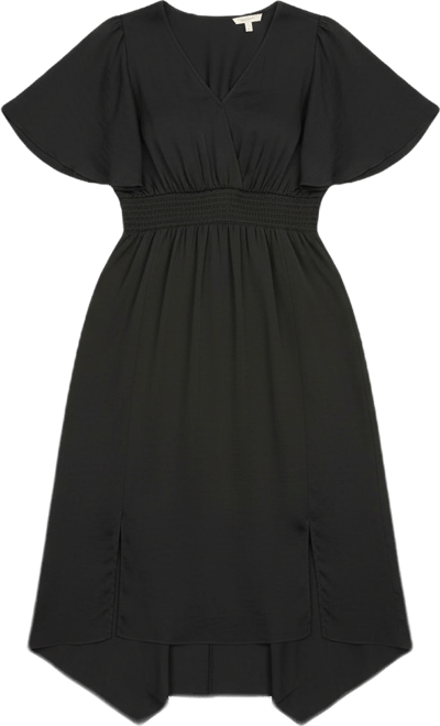 Women's Plus Size Aimee Sateen Flutter Sleeve Dress