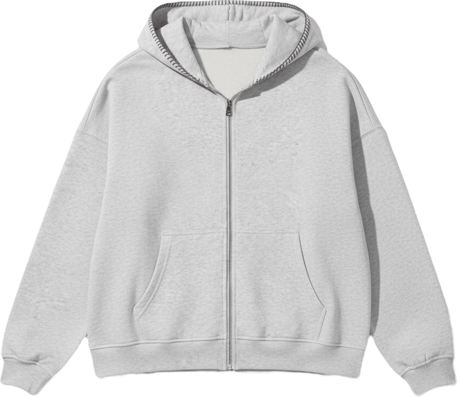 Women's Oversized Seamflow Full-Length Zip Hoodie