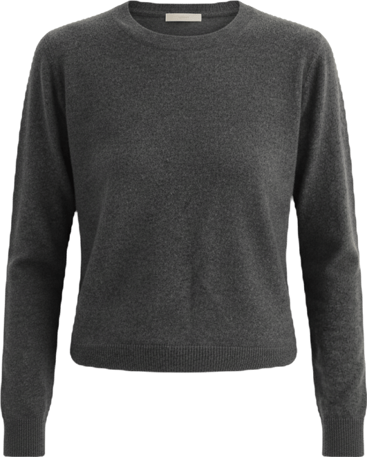 Women's Ash Grey Cashmere Sweater