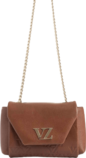 Mini Lili Hands-Free Leather Bag with Metallic Chain