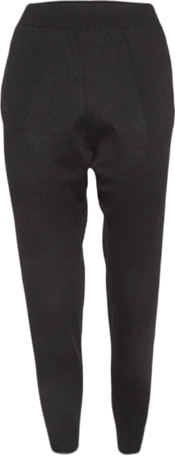 Women's Black Stretch Knit Joggers