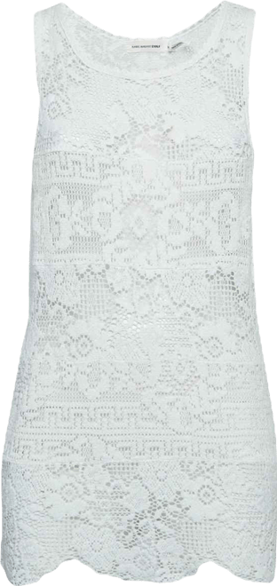 Women's Patterned Lace Sleeveless Top