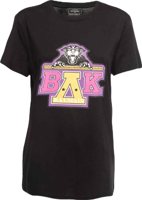 Women's X Beyonce Black Cotton Logo T-Shirt