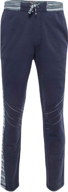 Women's Navy Blue Cotton Drawstring Lounge Pants