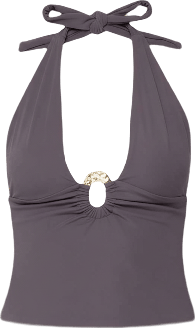 Women's Billey Metal Ring Halter Top