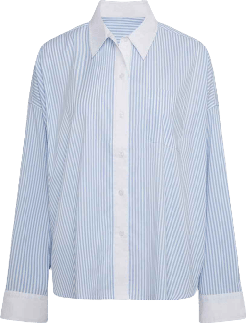 Women's Cropped Button Front Shirt