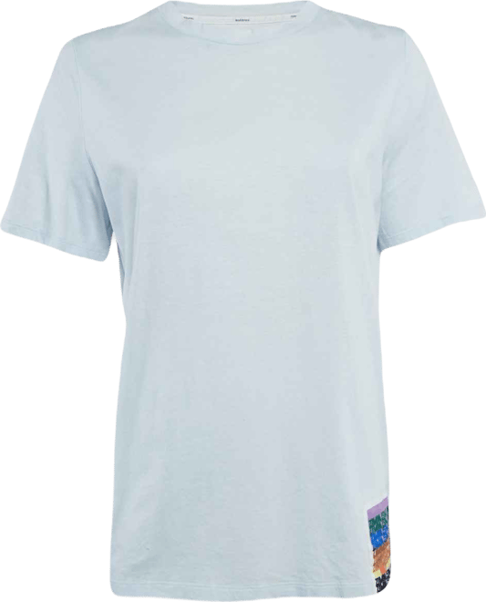 Women's Blue Logo Applique Jersey T-Shirt