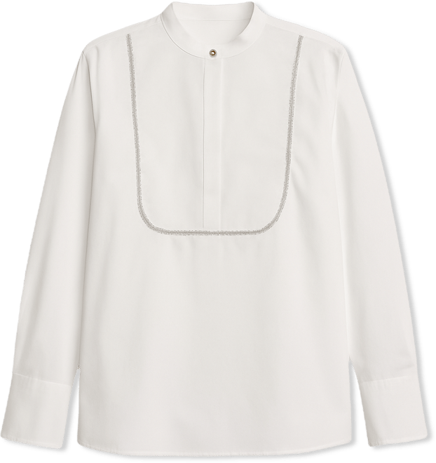 Women's Beaded Shirt Blouse Top