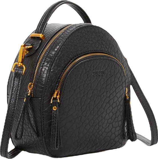 Small Leather Mini Backpack Purse with Convertible Crossbody Straps